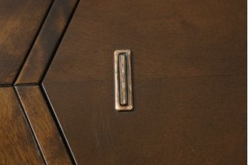 中古　2way　八角　民芸家具　上下分けて使えるのが便利な囲炉裏テーブル(火鉢、座卓、リビングテーブル)(R-059514)