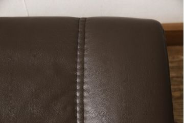 中古　美品　本革　EKORNES(エコーネス)　コンサルシリーズ　クラシック　Sサイズ　オットマン付きストレスレスチェア(レザー、リクライニングチェア、一人掛けソファ、アームチェア)(定価約23万円)(R-059516)