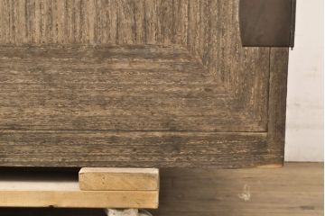 和製アンティーク　衣装盆付き　味わいを増した銅金具が魅力の総桐箪笥(総桐たんす、着物箪笥、引き出し、和タンス)(R-059521)