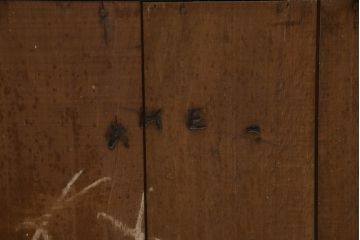 イギリスアンティーク　オーク材　収納力抜群!フラップ式扉が珍しい大型キャビネット(食器棚、飾り棚、収納棚、戸棚、本箱、ブックケース)(R-059524)