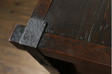 アンティーク家具　古民具　骨董　江戸明治期の三国車箪笥(R-059535)