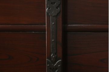 アンティーク家具　古民具　骨董　江戸明治期の三国車箪笥(R-059535)