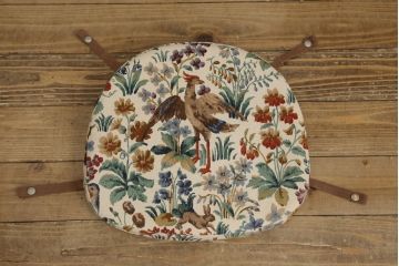 イギリスビンテージ　ERCOL(アーコール)　ナチュラルテイストのお部屋におすすめ! シンプルなクッション付きフープバックチェア(ウィンザーチェア、板座チェア、椅子、イス、1人掛け、ヴィンテージ、ウインザーチェア)(R-059539)