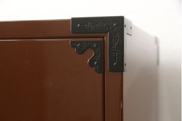 中古　欅産業　本漆　朱塗り　上質な和の空間づくりに取り入れたい仙台箪笥(衣装箪笥、和タンス、収納たんす、引き出し)(定価約90万円)(R-059545)
