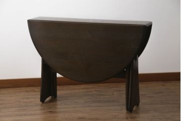 中古　美品　激レアモデル!!　ERCOL(アーコール)　大人の落ち着いた空間を演出するバタフライテーブル(ドロップリーフテーブル、ゲートレッグテーブル、4人掛けダイニングテーブル)(R-059546)