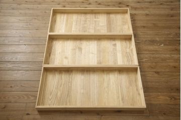 中古　美品　岩谷堂箪笥　奥行たっぷりサイズの特注品!観音扉付き衣装箪笥(チェスト、洋服タンス、収納タンス、重ね箪笥、着物箪笥)(R-059556)