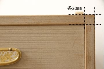 中古　伝統工芸品　名古屋桐箪笥　気品ある佇まいが魅力の総桐箪笥ローチェスト(並厚、総桐たんす、ローボード、引き出し)(R-059559)