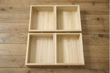 中古　伝統工芸品　名古屋桐箪笥　和の趣あふれる空間を演出する総桐箪笥テレビ台(並厚、総桐たんす、テレビボード、ローボード、ローチェスト)(R-059561)