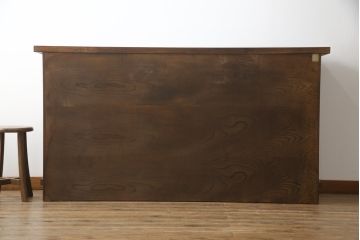 中古　美品　岩谷堂箪笥　迫力ある杢目が印象的なサイドボード(引き出し、チェスト、和たんす)(R-059566)