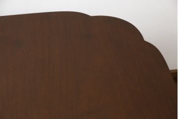中古　最高級　アメリカ　KINDEL(キンデル)　マホガニー材　脚先まで凝ったつくりが目を引くエクステンションテーブル(定価約240万円)(ダイニングテーブル、4人掛け、6人掛け)(R-059571)