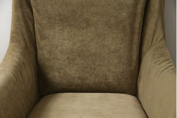 中古　日本フクラ(HUKLA)　CARO(カーロ)　モダンな空間にもクラシックな空間にもマッチ!　やさしい色味のファブリックが素敵な一人掛けソファ(1Pソファ、アームソファ、アームチェア、椅子)(R-059573)