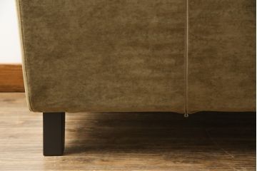 中古　日本フクラ(HUKLA)　CARO(カーロ)　モダンな空間にもクラシックな空間にもマッチ!　やさしい色味のファブリックが素敵な一人掛けソファ(1Pソファ、アームソファ、アームチェア、椅子)(R-059573)