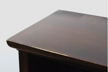 中古　松本民芸家具　シックな書斎作りにおすすめの平机(デスク、ワークデスク、在宅ワーク、在宅用)(R-059578)