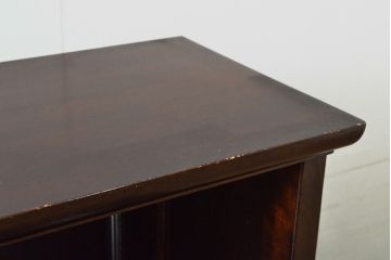 中古　松本民芸家具　シックな書斎作りにおすすめの平机(デスク、ワークデスク、在宅ワーク、在宅用)(R-059578)