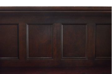 中古　松本民芸家具　シックな書斎作りにおすすめの平机(デスク、ワークデスク、在宅ワーク、在宅用)(R-059578)