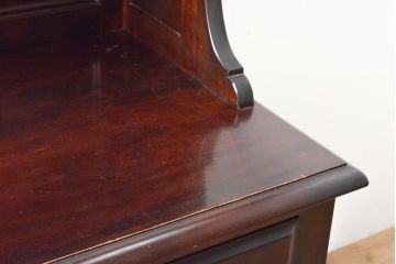 中古　松本民芸家具　シックな書斎作りにおすすめの平机(デスク、ワークデスク、在宅ワーク、在宅用)(R-059578)