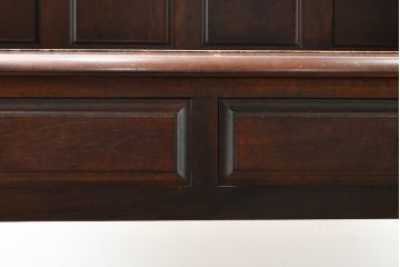 中古　松本民芸家具　シックな書斎作りにおすすめの平机(デスク、ワークデスク、在宅ワーク、在宅用)(R-059578)