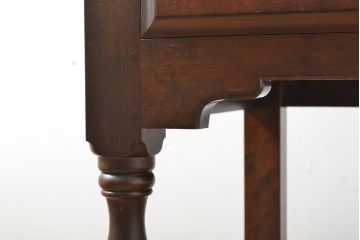 中古　松本民芸家具　シックな書斎作りにおすすめの平机(デスク、ワークデスク、在宅ワーク、在宅用)(R-059578)
