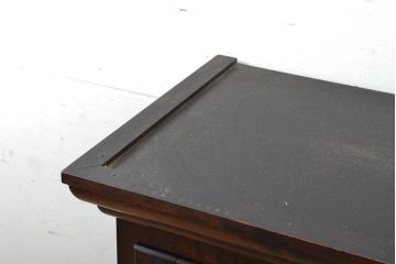 リメイクベース　中古　松本民芸家具　落ち着きのある佇まいが魅力の壁掛けカップボード(収納棚、戸棚、食器棚、キャビネット、吊り戸棚)(R-059579)