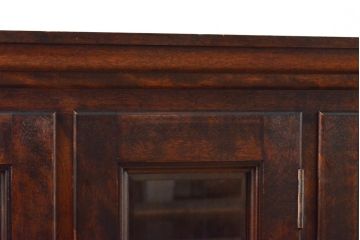 リメイクベース　中古　松本民芸家具　落ち着きのある佇まいが魅力の壁掛けカップボード(収納棚、戸棚、食器棚、キャビネット、吊り戸棚)(R-059579)