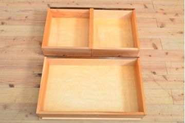 中古　松本民芸家具　シックな佇まいが和洋折衷の空間に取り入れやすいC-型サイドボード(リビングボード、サイドキャビネット)(定価約60万5千円)(R-059581)