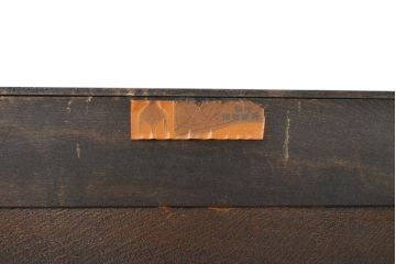 中古　美品　希少!!　松本民芸家具　ナラ材　丸い取っ手がアクセントのE型洋服タンス(ワードローブ、ジャケットタンス、収納棚、衣装タンス)(定価約82万円)(R-059583)