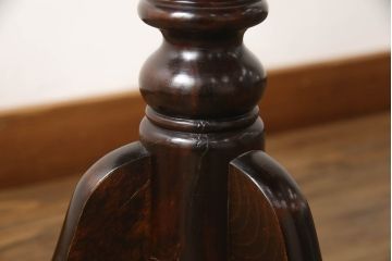 中古　絶版品　松本民芸家具　クラシカルな挽き物加工の脚がおしゃれなコーヒーテーブル(カフェテーブル、サイドテーブル)(R-059589)
