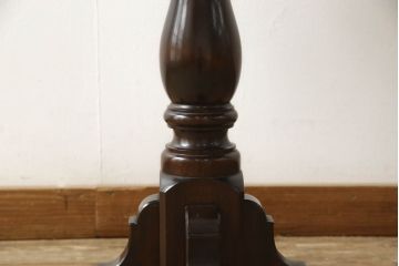 中古　松本民芸家具　品のある佇まいが魅力的な丸テーブル(コーヒーテーブル、サイドテーブル、ラウンドテーブル)(R-059594)