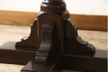 中古　松本民芸家具　品のある佇まいが魅力的な丸テーブル(コーヒーテーブル、サイドテーブル、ラウンドテーブル)(R-059594)