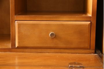 中古　横浜クラシック家具　ダニエル(Daniel)　アーリーアメリカン　気品漂うライティングビューロー(ワークデスク、机、チェスト)(R-059596)