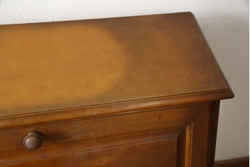 中古　横浜クラシック家具　ダニエル(Daniel)　アーリーアメリカン　気品漂うライティングビューロー(ワークデスク、机、チェスト)(R-059596)