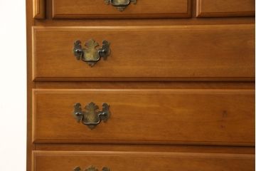 中古　横浜クラシック家具　ダニエル(Daniel)　アーリーアメリカン　気品漂うライティングビューロー(ワークデスク、机、チェスト)(R-059596)