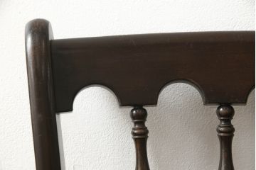 ビンテージ　松本民芸家具　#49型A　背もたれの美しいデザインが印象的なワイコムチェア2脚セット(ダイニングチェア、椅子、板座チェア、ヴィンテージ)(R-059598)