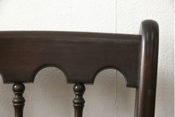 ビンテージ　松本民芸家具　#49型A　背もたれの美しいデザインが印象的なワイコムチェア2脚セット(ダイニングチェア、椅子、板座チェア、ヴィンテージ)(R-059598)