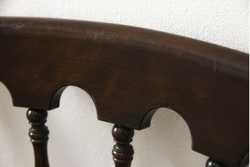 ビンテージ　松本民芸家具　#49型A　背もたれの美しいデザインが印象的なワイコムチェア2脚セット(ダイニングチェア、椅子、板座チェア、ヴィンテージ)(R-059598)
