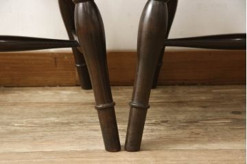 ビンテージ　松本民芸家具　#49型A　背もたれの美しいデザインが印象的なワイコムチェア2脚セット(ダイニングチェア、椅子、板座チェア、ヴィンテージ)(R-059598)