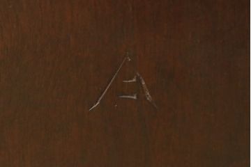 ビンテージ　松本民芸家具　#49型A　背もたれの美しいデザインが印象的なワイコムチェア2脚セット(ダイニングチェア、椅子、板座チェア、ヴィンテージ)(R-059598)