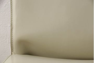 中古　Cassina(カッシーナ)　412　CAB(キャブ)　MARIO BELLINI(マリオベリーニ)　アイボリー　シンプルモダンな空間づくりに活躍するアームレスチェア(ダイニングチェア、椅子、イス)(定価約21万円)(R-059600)
