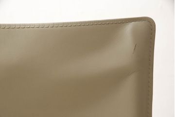 中古　Cassina(カッシーナ)　412　CAB(キャブ)　MARIO BELLINI(マリオベリーニ)　アイボリー　シンプルモダンな空間づくりに活躍するアームレスチェア(ダイニングチェア、椅子、イス)(定価約21万円)(R-059603)