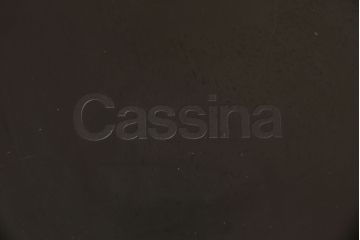 中古　Cassina(カッシーナ)　412　CAB(キャブ)　MARIO BELLINI(マリオベリーニ)　アイボリー　シンプルモダンな空間づくりに活躍するアームレスチェア(ダイニングチェア、椅子、イス)(定価約21万円)(R-059603)