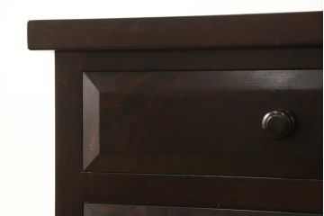 中古　美品　松本民芸家具　深みのある色合いが落ち着いた雰囲気を醸し出すサイドキャビネット(サイドチェスト、電話台、サイドテーブル)(R-059607)