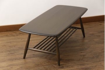 中古　美品　ERCOL(アーコール)　シンプルナチュラルなお部屋に合わせたいセンターテーブル(ローテーブル、リビングテーブル)(R-059613)