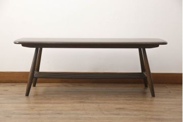 中古　美品　ERCOL(アーコール)　シンプルナチュラルなお部屋に合わせたいセンターテーブル(ローテーブル、リビングテーブル)(R-059613)
