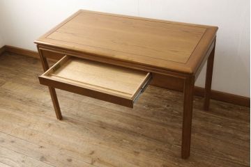 中古　美品　DREXEL HERITAGE(ドレクセルヘリテイジ)　シンプルで洗練された美しさを感じるデスク(コンソールテーブル、作業台、ワークデスク、在宅ワーク用、在宅用)(R-059630)