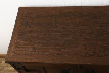 中古　美品　志太民芸家具　中桐　金具が印象的な箪笥(タンス、引き出し、収納箪笥、サイドチェスト)(定価約28万円)(R-059631)