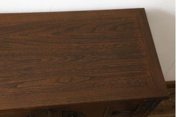 中古　美品　志太民芸家具　中桐　金具が印象的な箪笥(タンス、引き出し、収納箪笥、サイドチェスト)(定価約28万円)(R-059631)