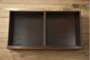 中古　特大六尺　花梨(カリン)材　品のある佇まいが美しい飾り棚(茶棚、収納棚、戸棚、唐木)(R-059642)