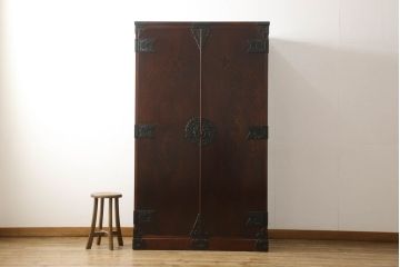 中古　岩谷堂箪笥　菊幸　取り外しできるポールが便利なワードローブ(洋服タンス、収納棚)(R-059646)