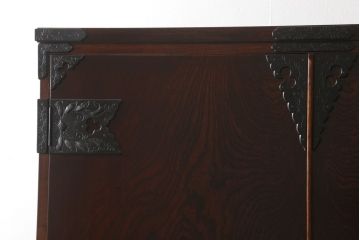 中古　岩谷堂箪笥　菊幸　取り外しできるポールが便利なワードローブ(洋服タンス、収納棚)(R-059646)