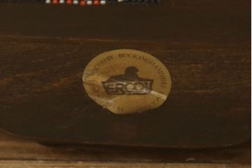 中古　イギリス　ERCOL(アーコール)　カントリー調のファブリックがかわいらしい2人掛けソファ(二人掛け、2P)(R-059648)